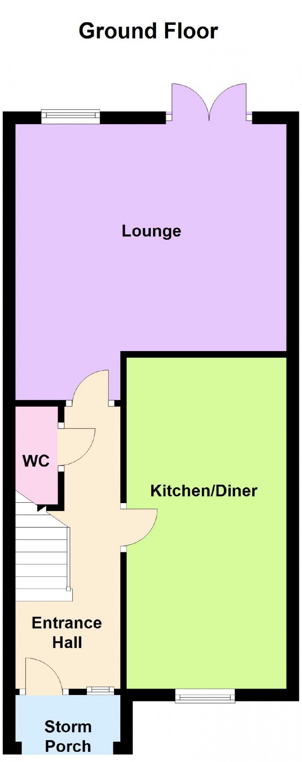 Floorplan for The Meadows, Dove Holes, Derbyshire