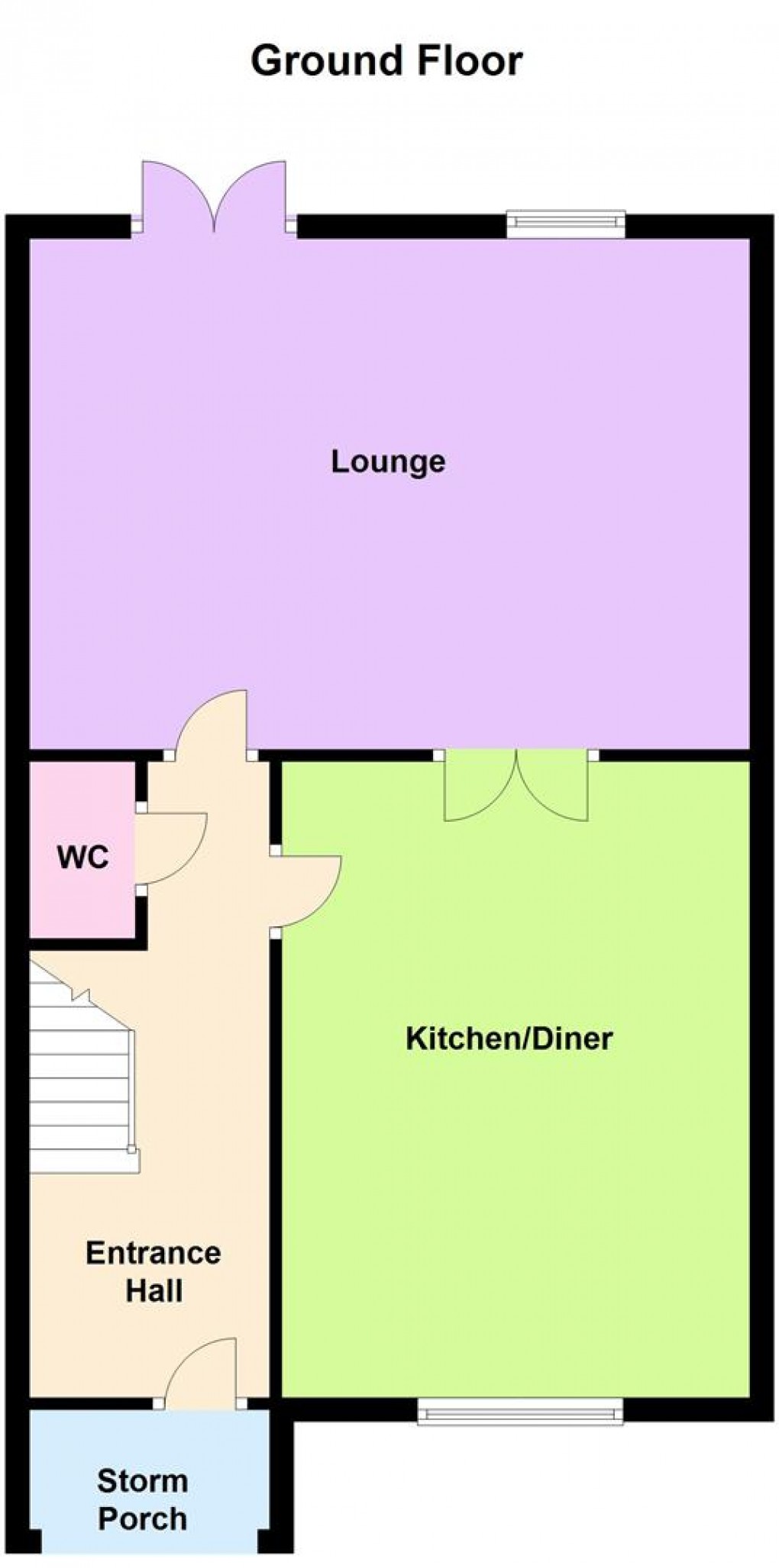 Floorplan for The Meadows, Dove Holes