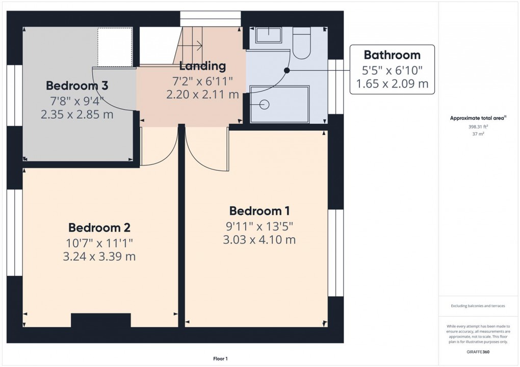 Floorplan for Bench Road, Buxton