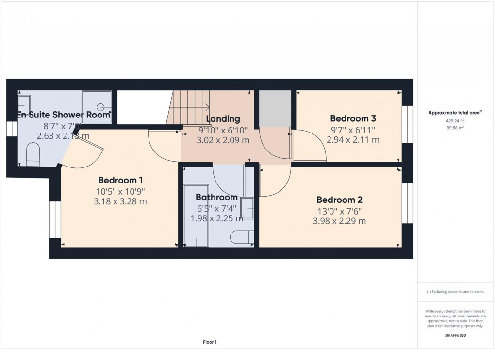 Floorplan for The Meadows, Dove Holes