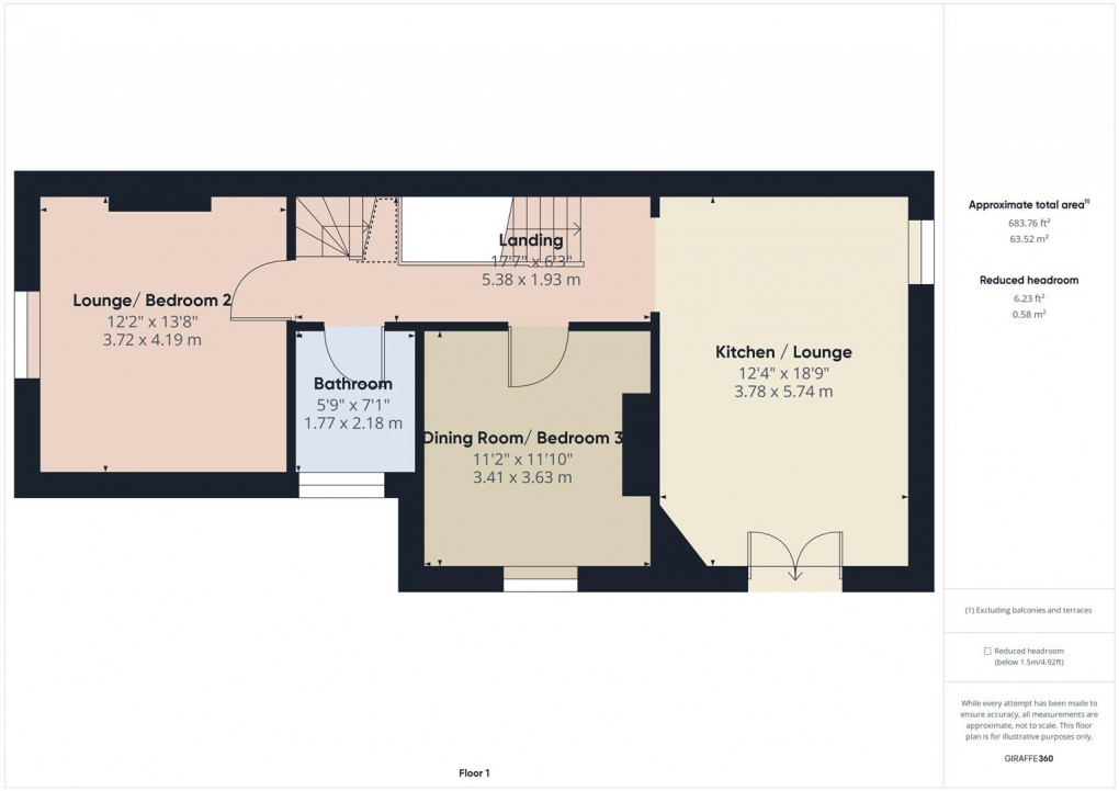 Floorplan for Compton Road, Buxton