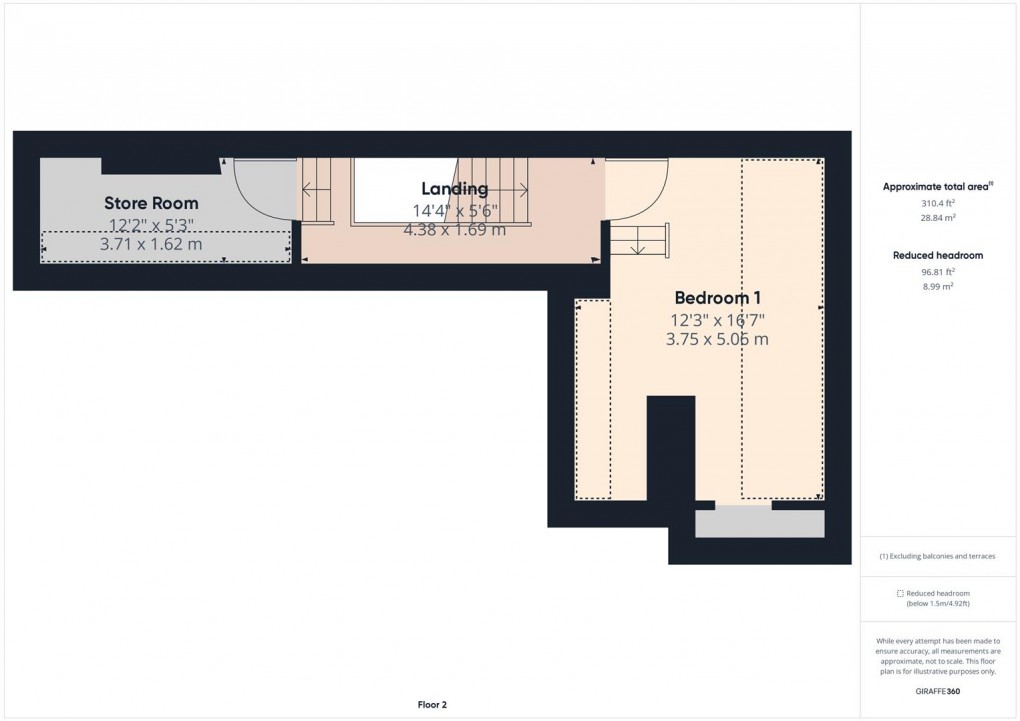 Floorplan for Compton Road, Buxton