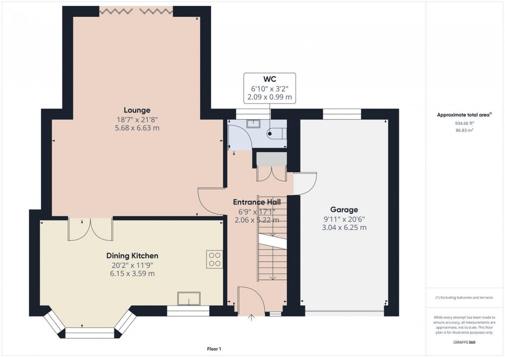 Floorplan for Lightwood Road, Buxton