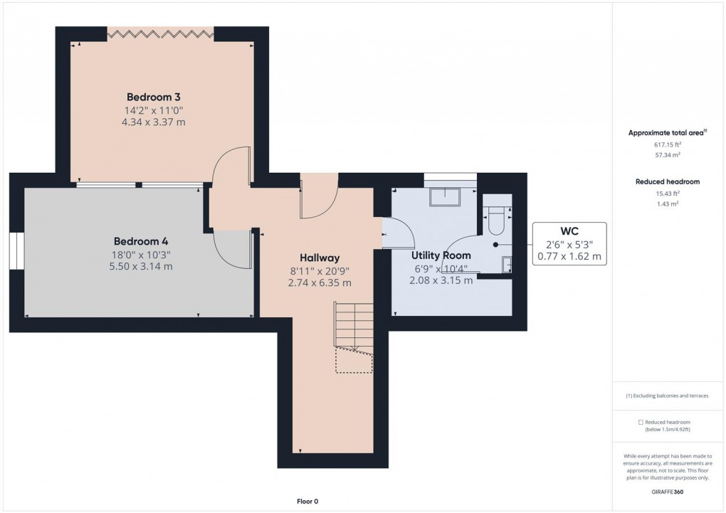 Floorplan for Lightwood Road, Buxton