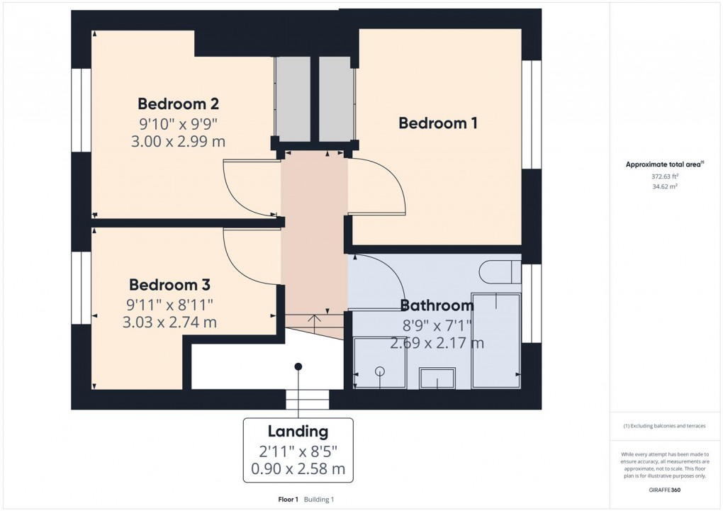 Floorplan for Dolby Road, Buxton