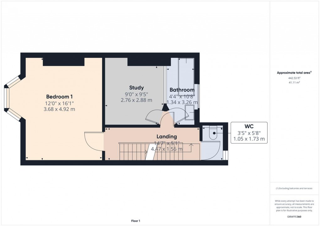 Floorplan for Dale Road, Buxton