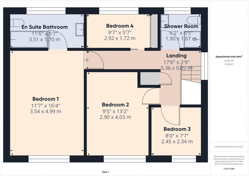 Floorplan for Clifton Drive, Buxton