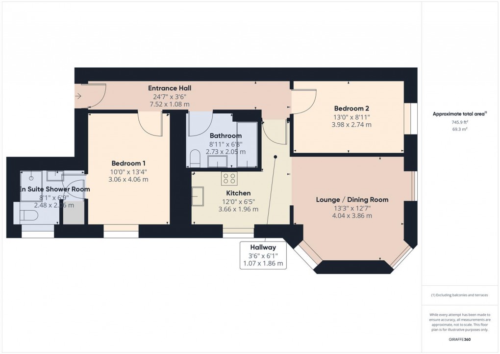 Floorplan for Corbar Road, Buxton