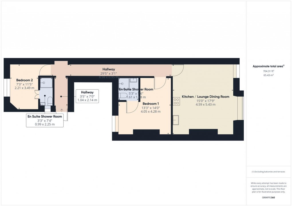 Floorplan for Spring Gardens, Buxton