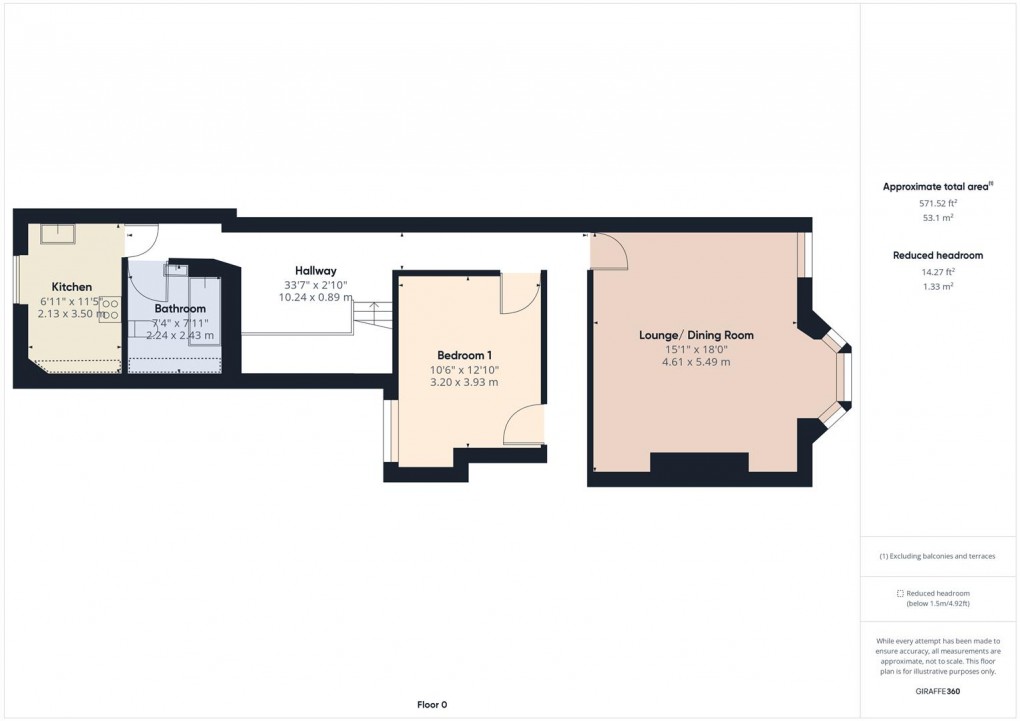 Floorplan for Spring Gardens, Buxton