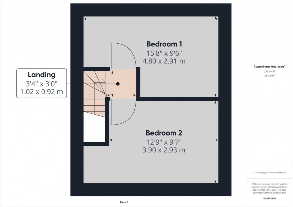 Floorplan for Hardwick Square South, Buxton