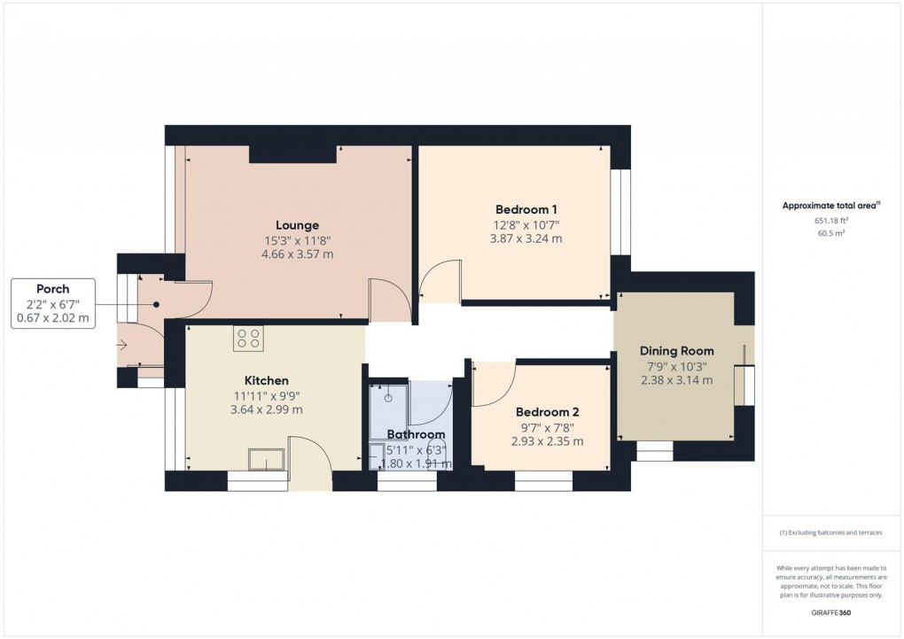 Floorplan for Central Drive, Buxton