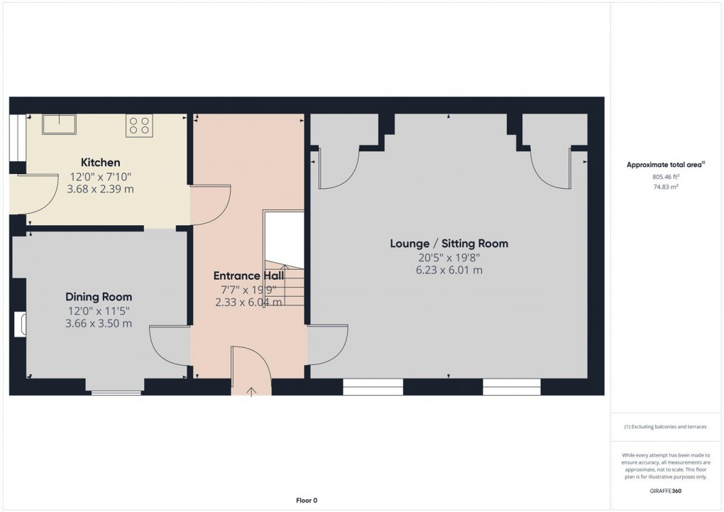 Floorplan for Leek Road, Longnor, Buxton