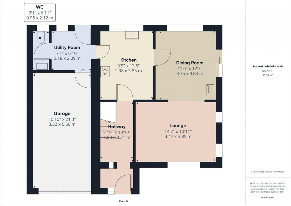 Floorplan for Clifton Bank, Buxton