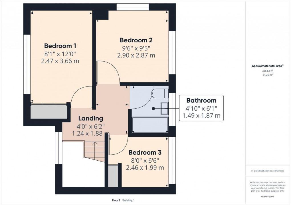 Floorplan for Earl Sterndale, Buxton