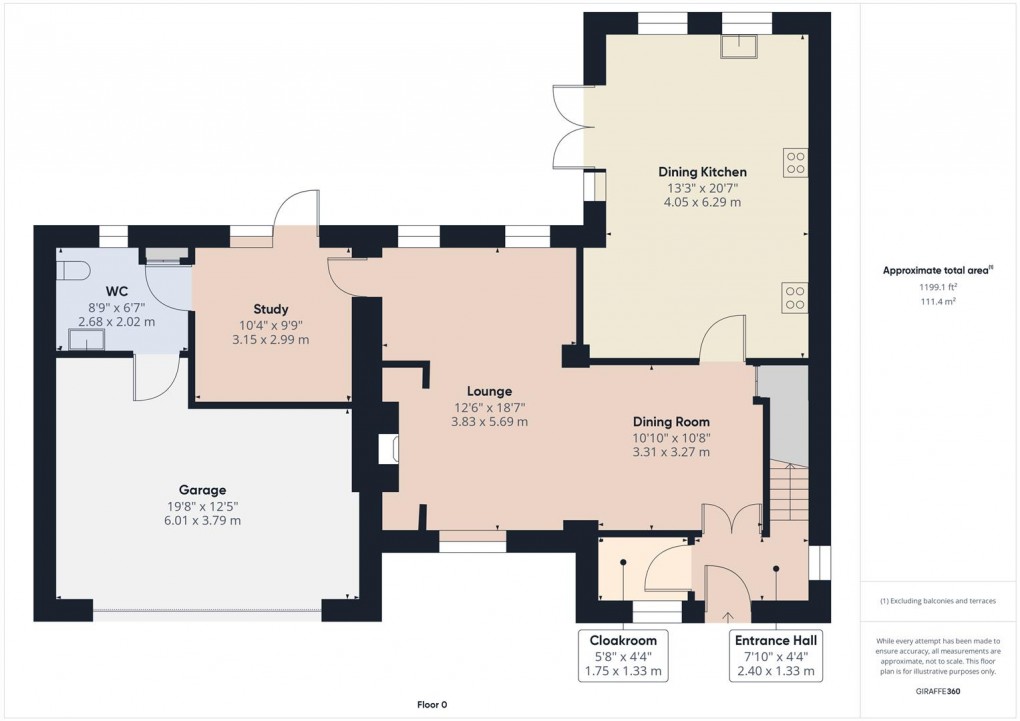 Floorplan for Green Lane, Buxton