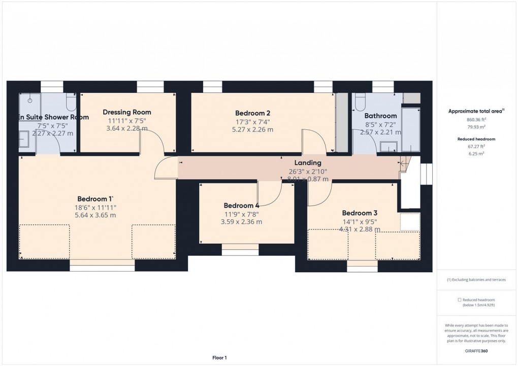 Floorplan for Green Lane, Buxton