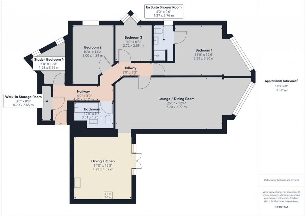 Floorplan for Brown Edge Road, Buxton