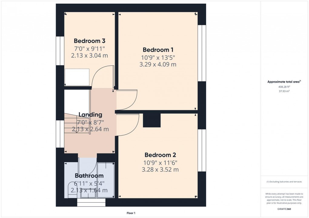 Floorplan for Victoria Park Road, Buxton