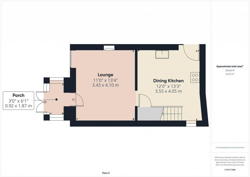 Floorplan for Back Lane, Warslow, Nr Buxton