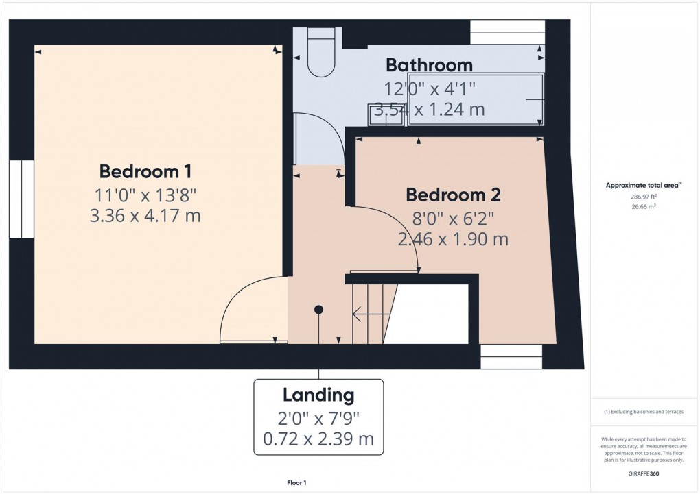 Floorplan for Back Lane, Warslow, Nr Buxton