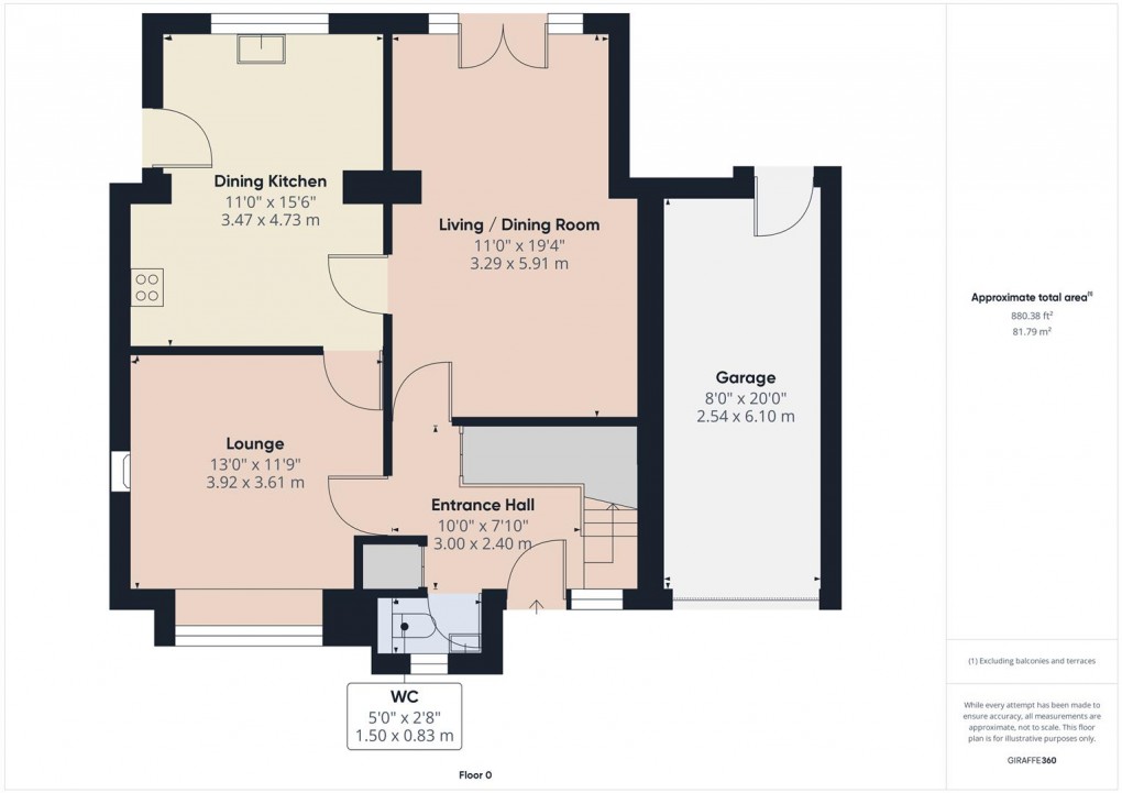 Floorplan for Dovedale Crescent, Buxton