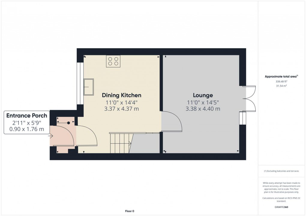 Floorplan for Church view ,  Green Lane, Burbage, Buxton