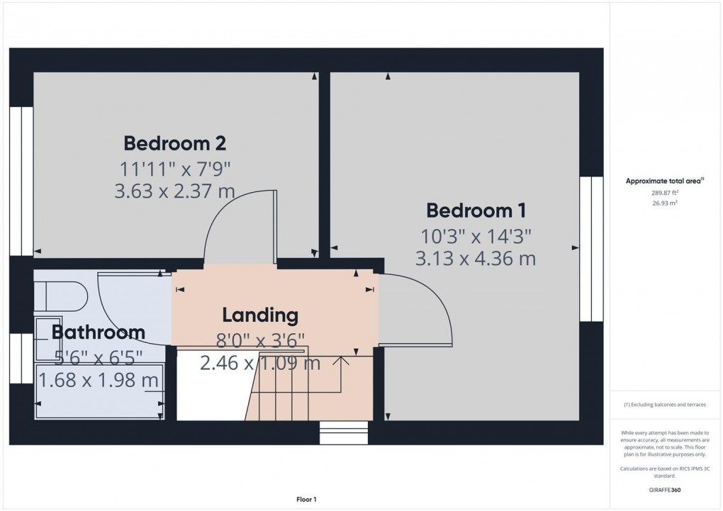 Floorplan for Church view ,  Green Lane, Burbage, Buxton