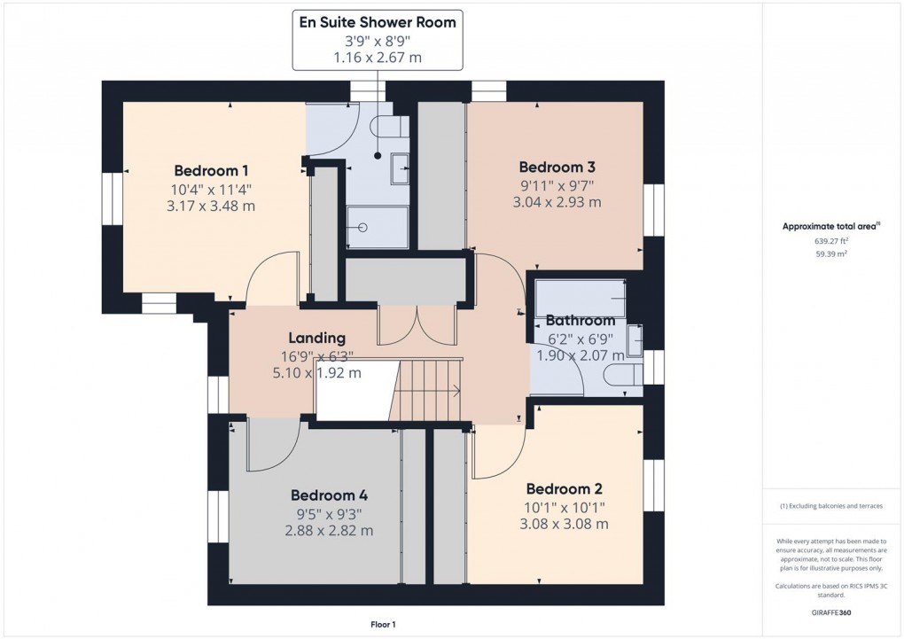 Floorplan for Silkstone crescent, Buxton