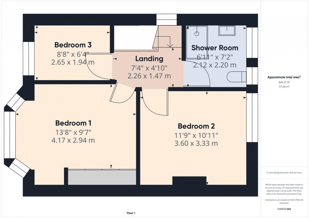 Floorplan for London Road, Buxton