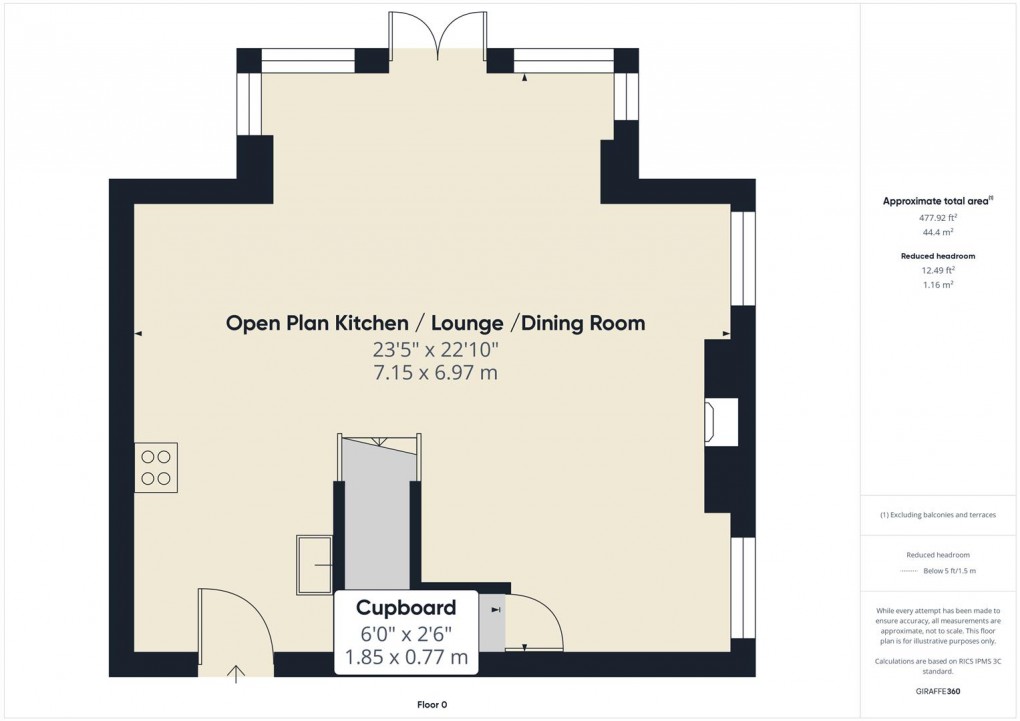 Floorplan for Harpur Hill Road, Buxton