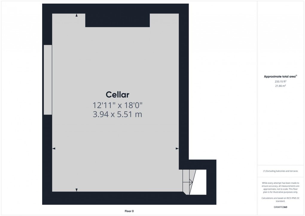 Floorplan for Corbar Road, Buxton