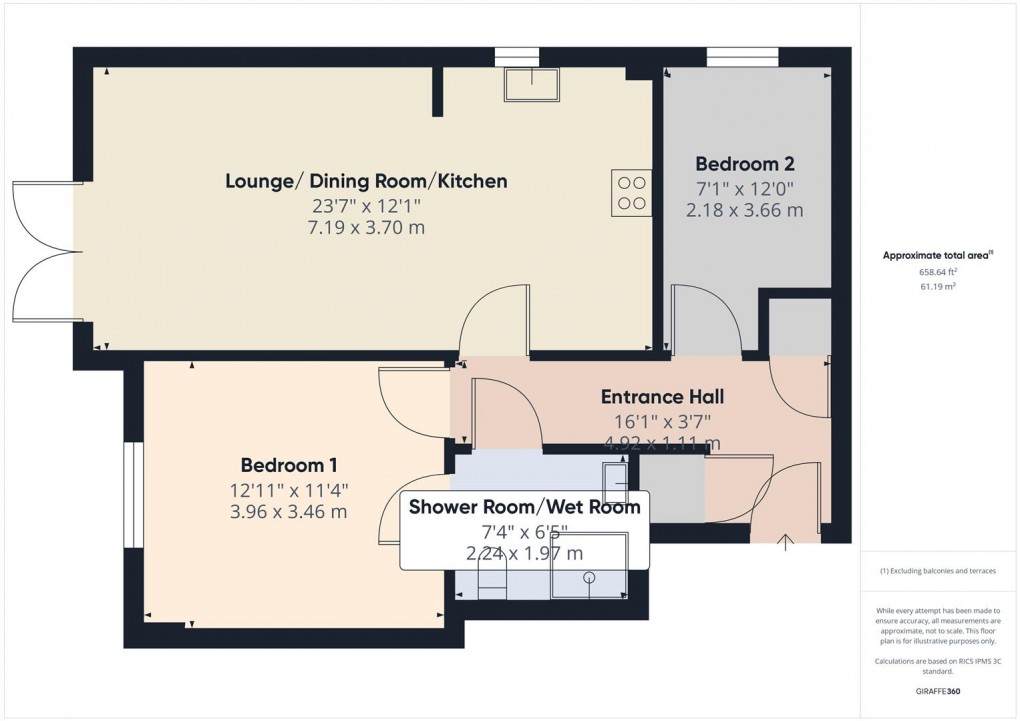 Floorplan for Brown Edge Road, Buxton