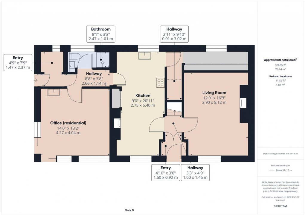 Floorplan for Brown Edge Road, Buxton