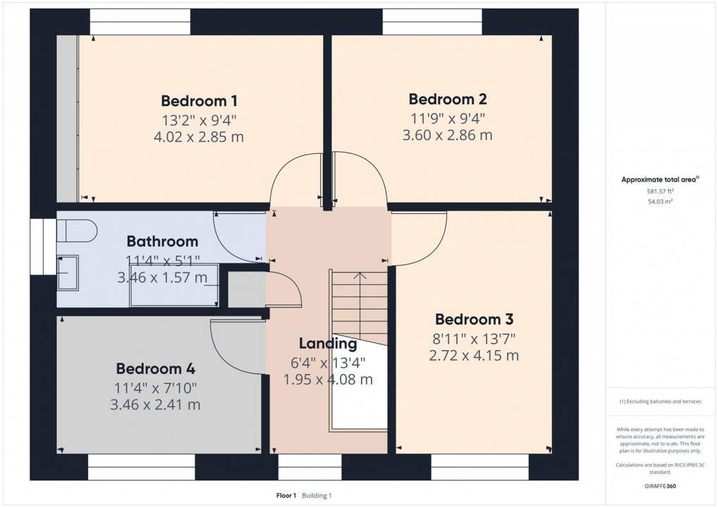 Floorplan for Anncroft Road, Buxton