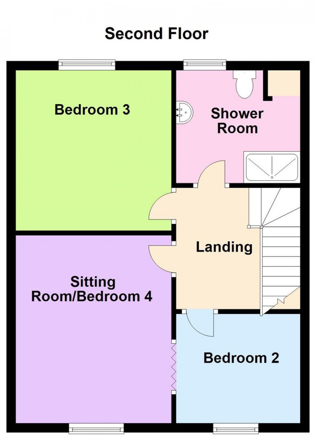 Floorplan for St. James Terrace, Buxton