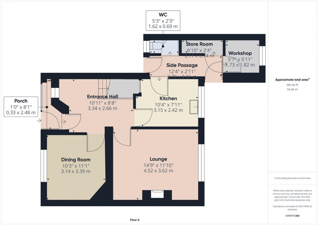 Floorplan for Granby Road, Buxton