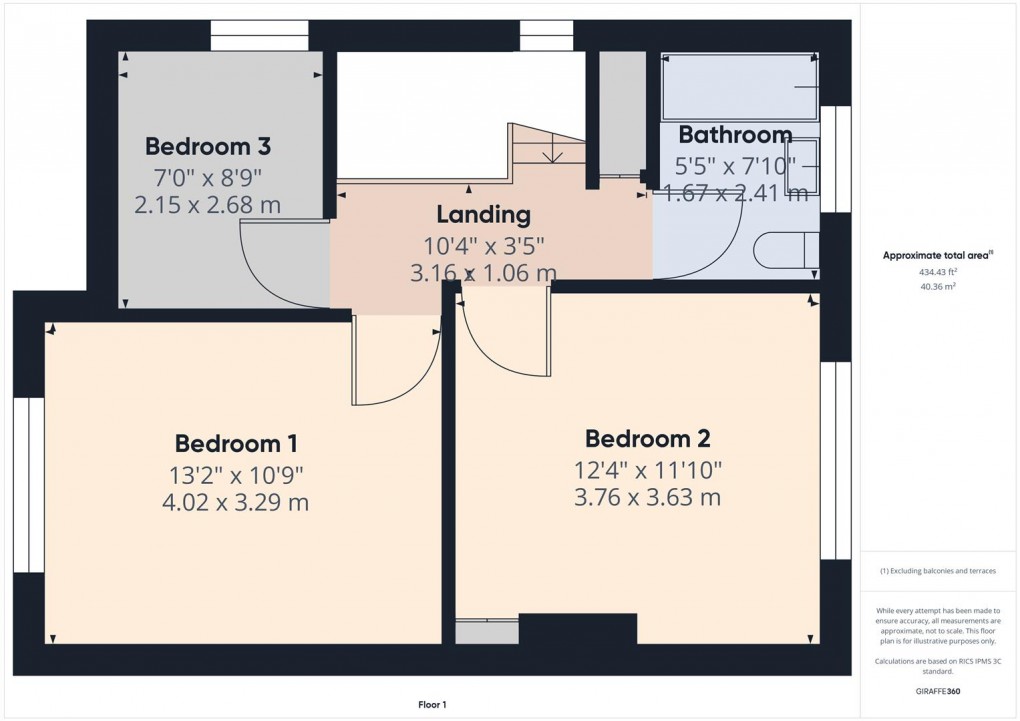 Floorplan for Granby Road, Buxton