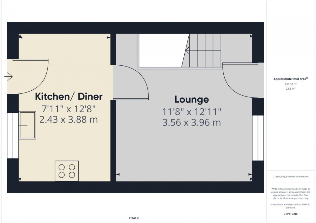 Floorplan for Albert Court, Buxton