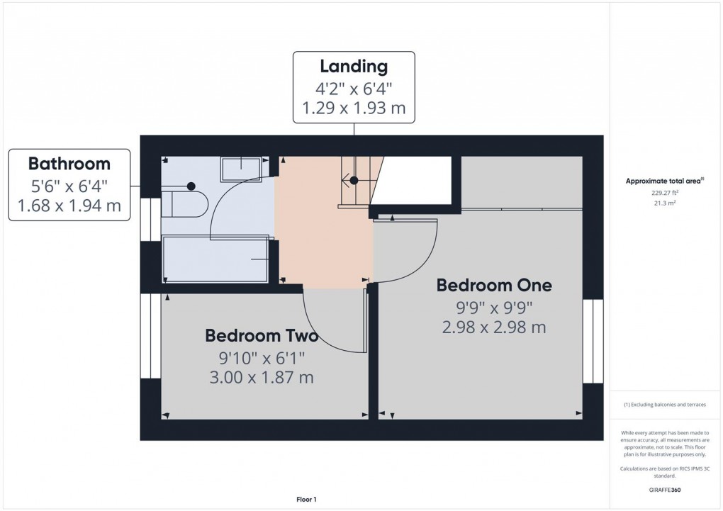 Floorplan for Albert Court, Buxton