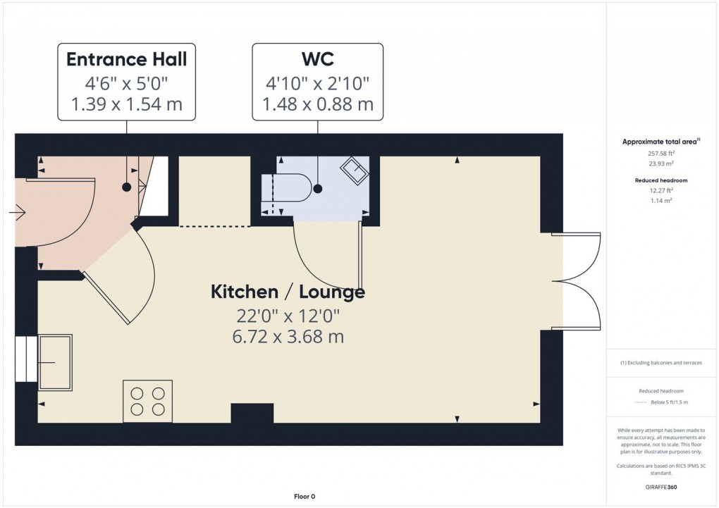 Floorplan for Starling Road, Buxton