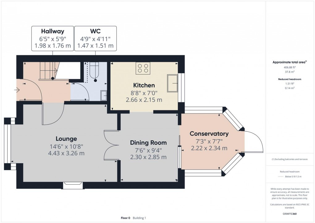 Floorplan for Birch Close, Buxton