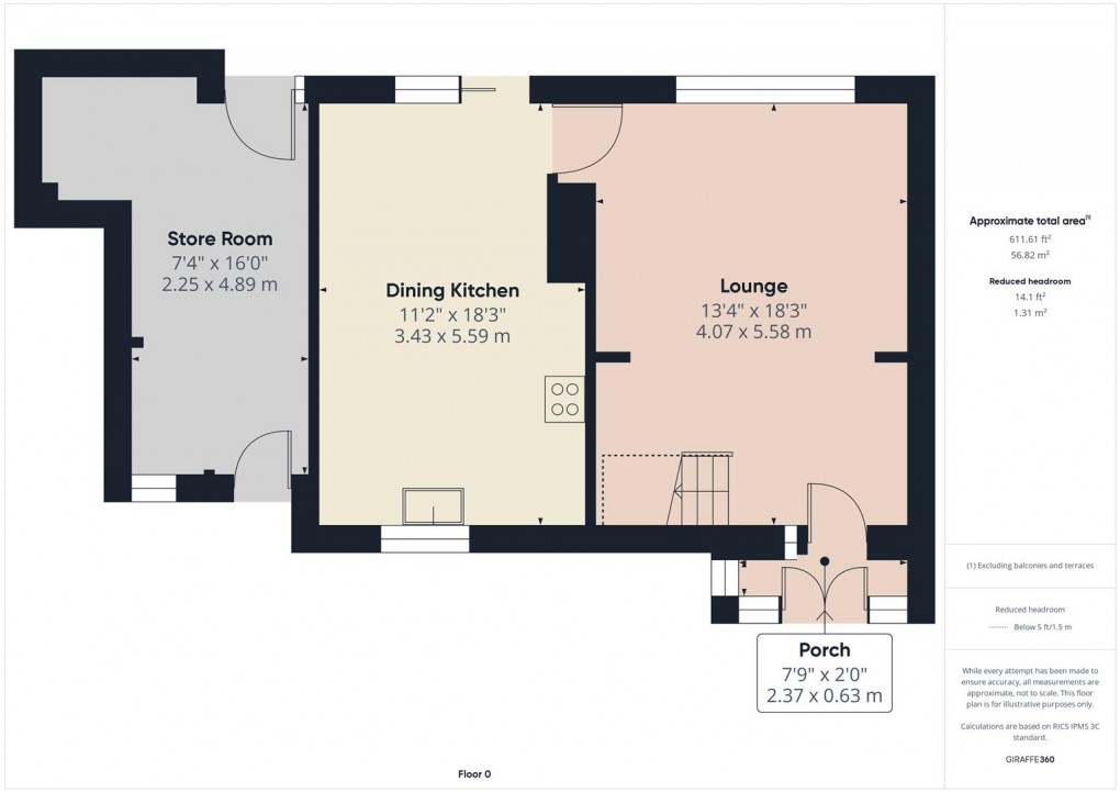 Floorplan for Victoria Park Road, Buxton