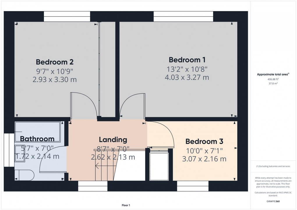 Floorplan for Victoria Park Road, Buxton