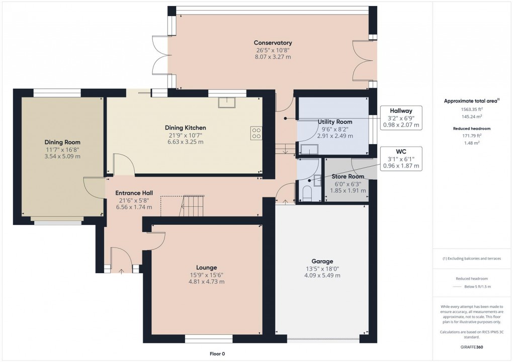 Floorplan for Green Lane, Buxton