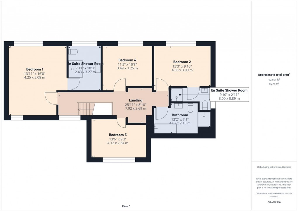 Floorplan for Green Lane, Buxton