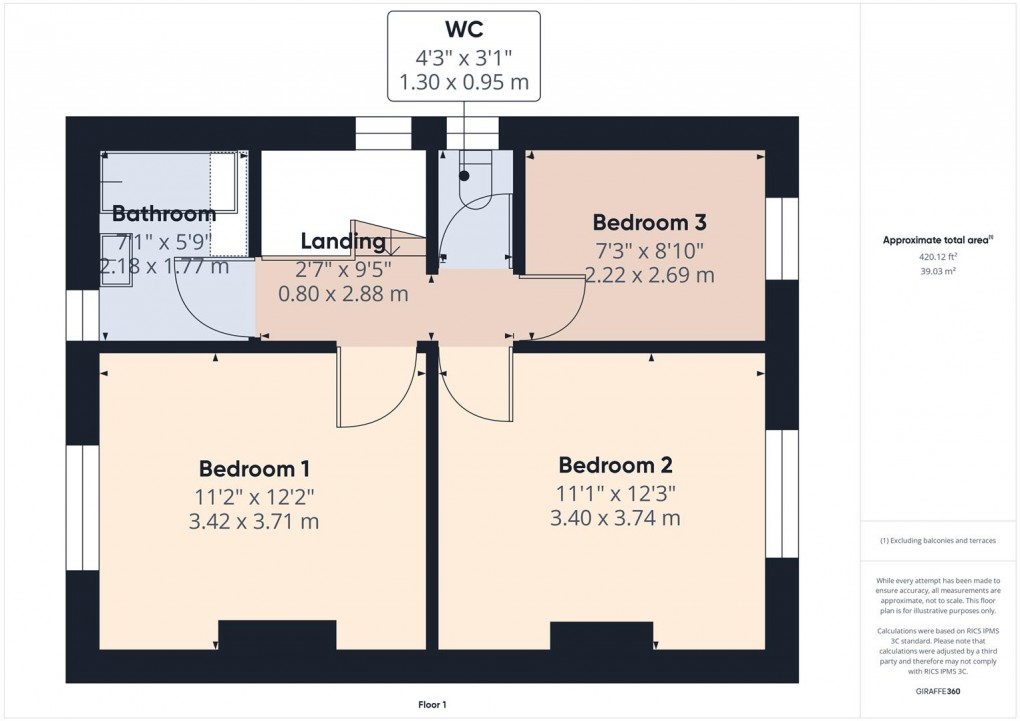 Floorplan for Sylvan Cliff, Buxton