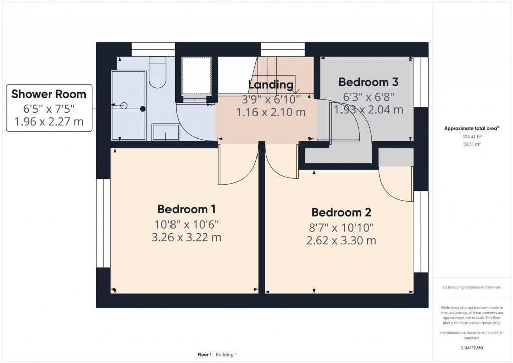 Floorplan for Amberley Drive, Buxton