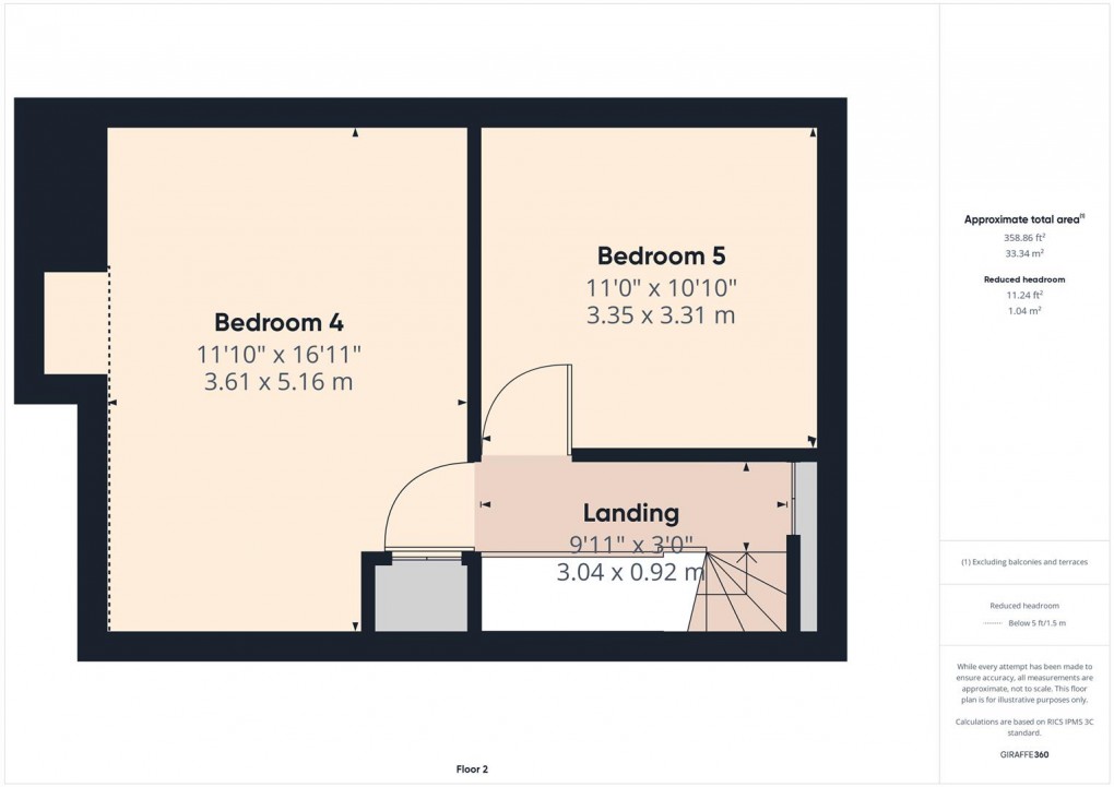 Floorplan for Torr Street, Buxton