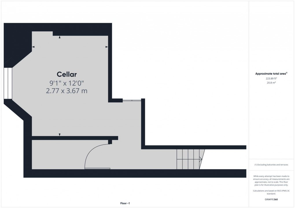 Floorplan for Torr Street, Buxton